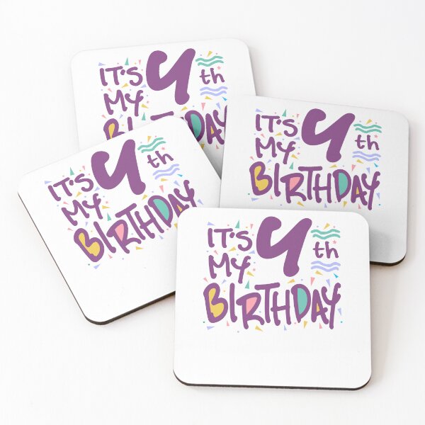 Item preview, Kids It's My 4th Birthday 4 Four Happy Birthday Boys Girls designed and sold by cidolopez.