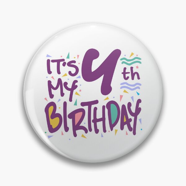 Item preview, Kids It's My 4th Birthday 4 Four Happy Birthday Boys Girls designed and sold by cidolopez.