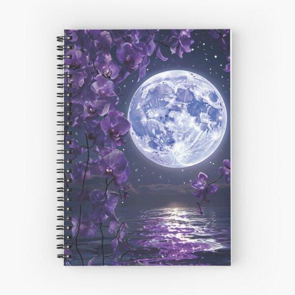 Item preview, Lavender Moonlit Night With Cascading Purple Flowers designed and sold by Inelshop.