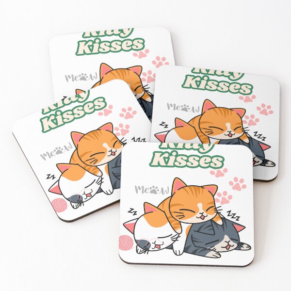 Item preview, Purrfectly Cute" "Whisker Wonders" "Meowgical Moments" "Kitty Kisses" "Paws & Cuddles", #FurryFriends #Whiskers #Meow #CatDesign #PetArt #KawaiiCat #CatVibes designed and sold by Med-th-ewolf.