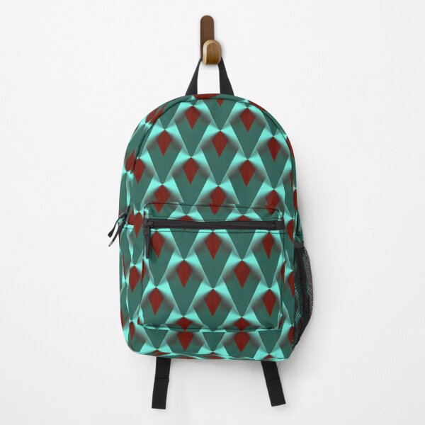 Item preview, Tessellation Of Geometric Shapes Scales Red And Dark Teal Pattern designed and sold by taiche.