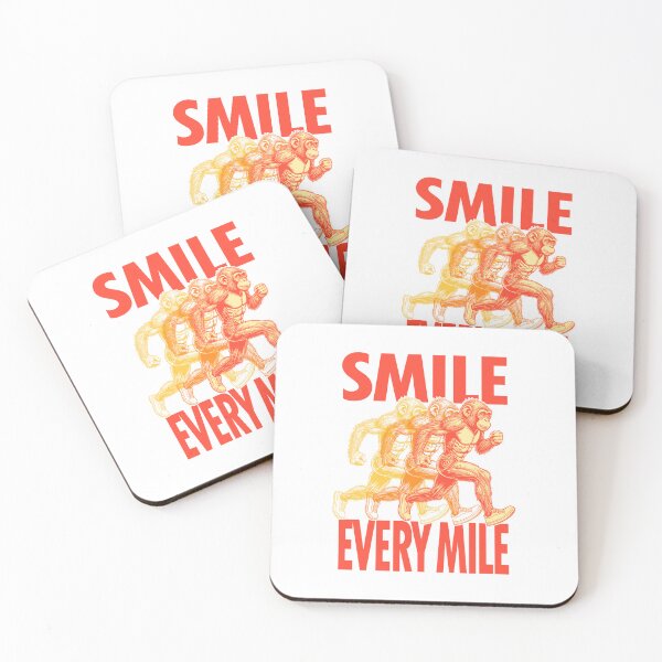Item preview, Smile Every Mile Funny Full Marathon Runner Monkey Running designed and sold by GrandeDuc.