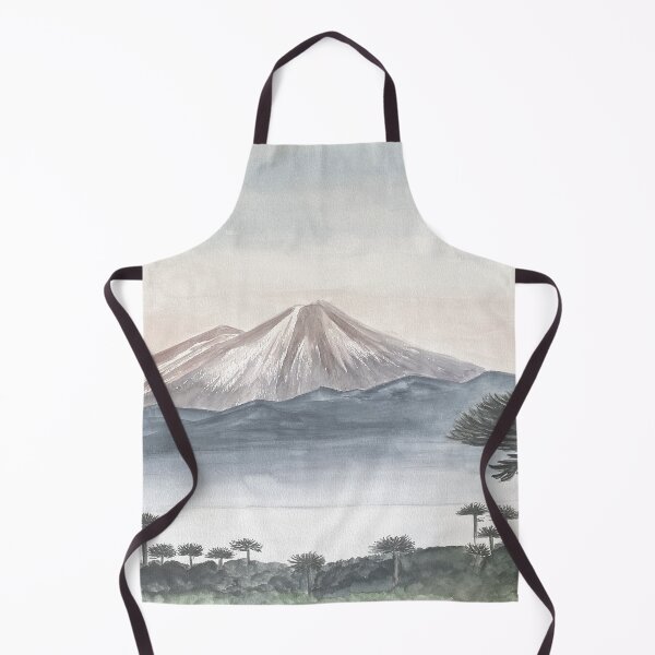 Item preview, Volcano and Araucaria landscape by Draupadi  designed and sold by Draupadi Santiago.