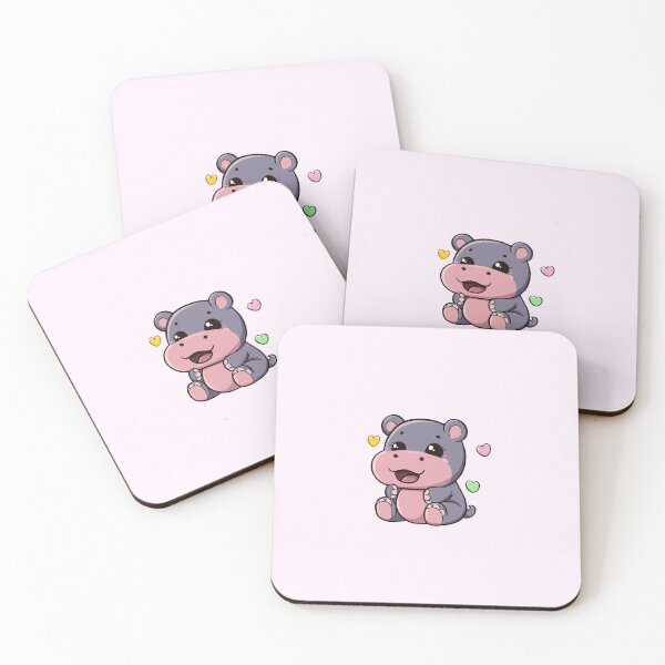 Item preview, Pygmy hippo design, Baby hippo, Moo Deng desing, Moo Deng stickers. Playful Hippo Trending  designed and sold by RosieArtGallery.
