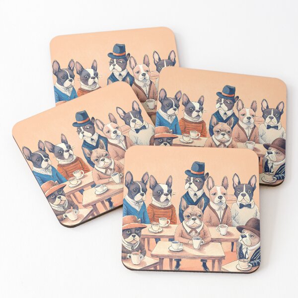 Item preview, French Bulldog coffee fans designed and sold by AhArtMe.
