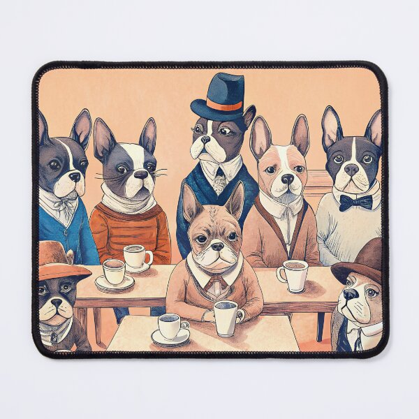 Item preview, French Bulldog coffee fans designed and sold by AhArtMe.
