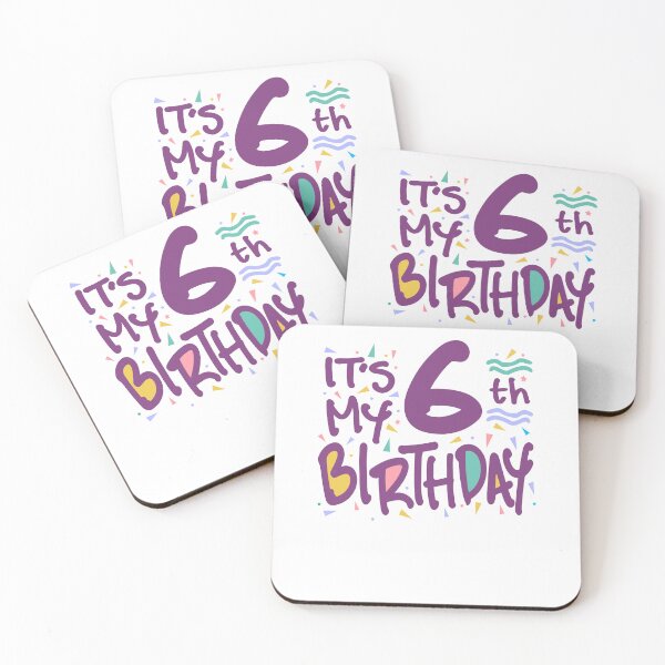 Item preview, Kids It's My 6th Birthday 6 Six Happy Birthday Boys Girls designed and sold by cidolopez.