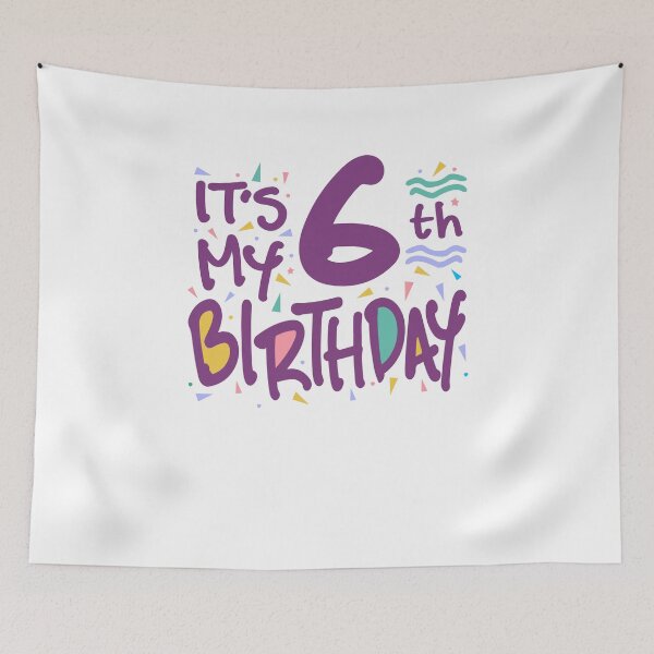 Item preview, Kids It's My 6th Birthday 6 Six Happy Birthday Boys Girls designed and sold by cidolopez.