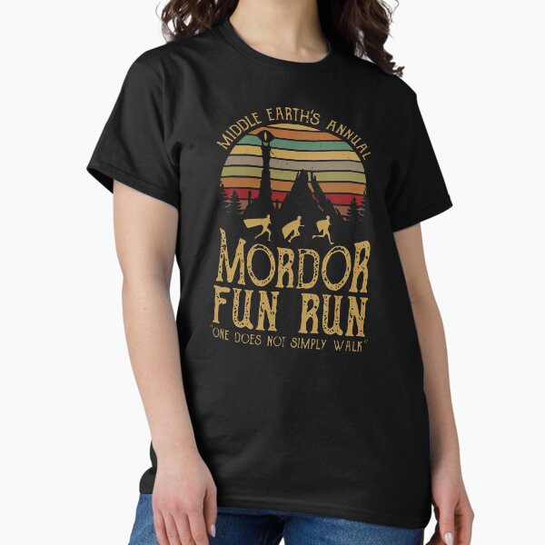 Vista previa del artículo con la obra «Carrera anual de diversión de Mordor en la Tierra Media», diseñado y vendido por heliantusannuus.