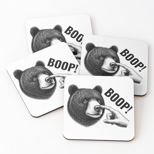 Item preview, Boop Bear Meets Finger Wilderness Outdoor Lover  designed and sold by The Junto Shop.
