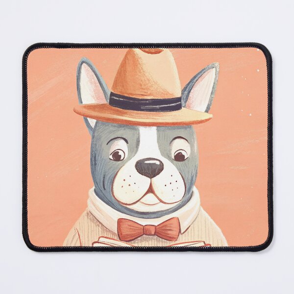 Item preview, French Bulldog reading book designed and sold by AhArtMe.