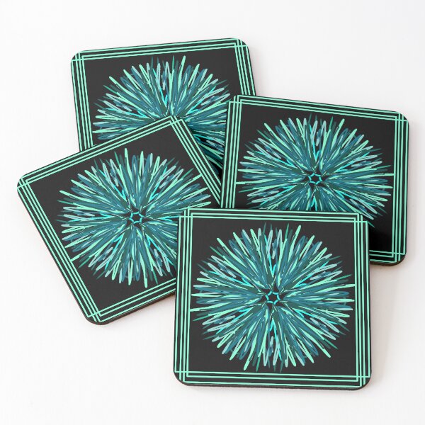 Item preview, Green and Blue star explosion design designed and sold by Stefrait-7.