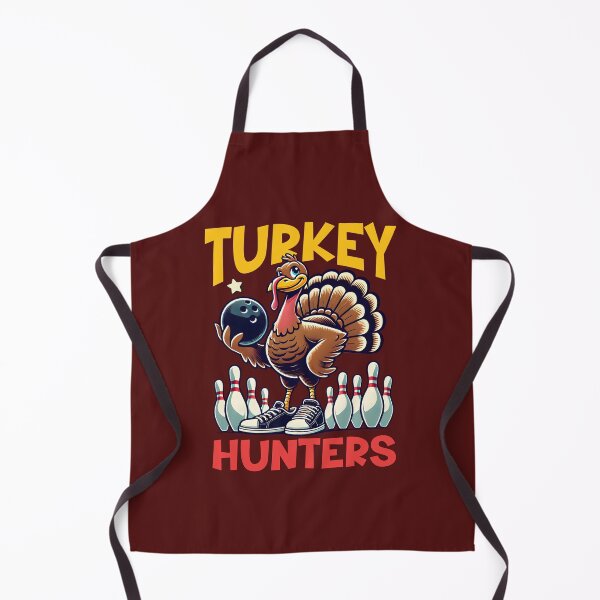 Item preview, Funny Turkey Hunters Retro Thanksgiving Bowling Team designed and sold by Sukhumpan.