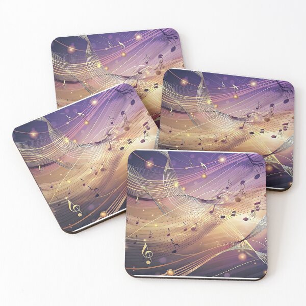 Item preview, Harmonic Patterns Melodic Waves Musical Notes Creative Background Design designed and sold by Rostislav Bouda.