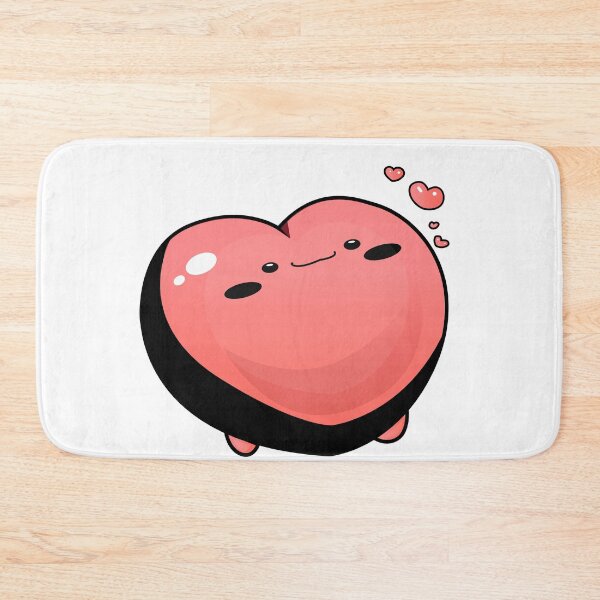 Item preview, Happy Face on the Big Love Pink Heart designed and sold by Moyanana.