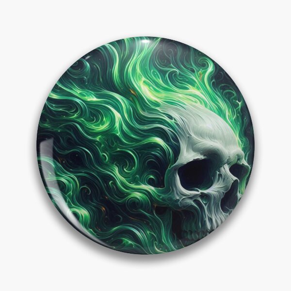 Item preview, skull  green designed and sold by sevenmountains.