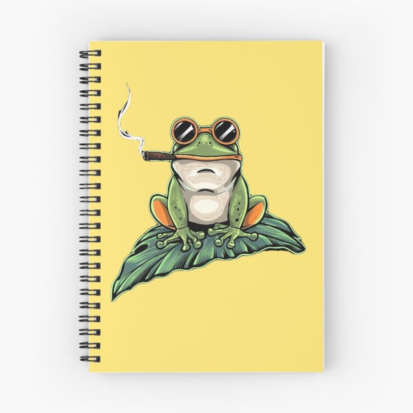 Item preview, Chill Frog Enjoying a Smoke designed and sold by NiRia Spot.