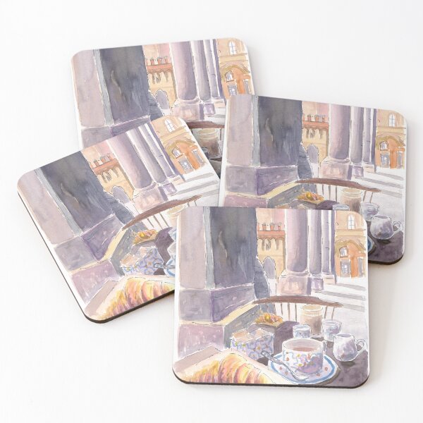 Item preview, Morning with Coffee & Brioche in Bologna near Porta Ravegnana designed and sold by artshop77.