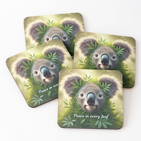 Item preview, Peace in Every Leaf - Tranquil Koala Portrait designed and sold by Koalangel.