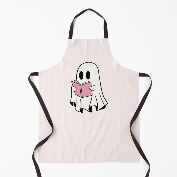 Item preview, ghost reading a pink book designed and sold by Neadoodles.