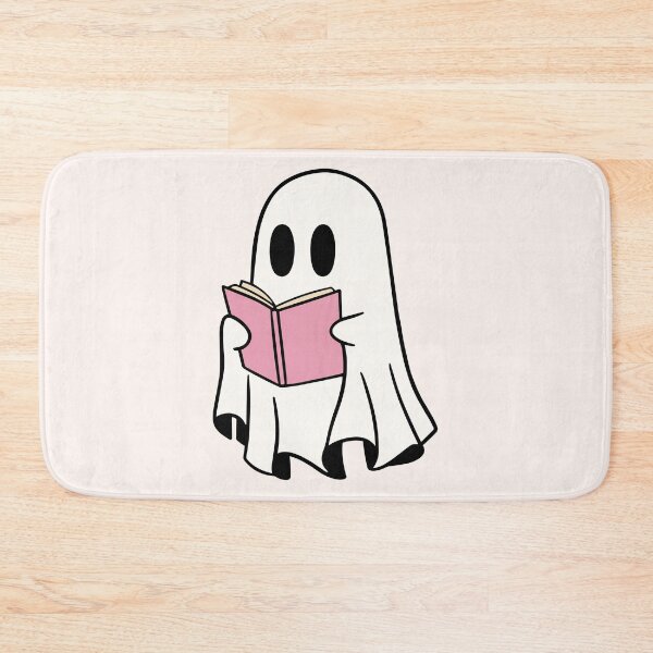 Item preview, ghost reading a pink book designed and sold by Neadoodles.
