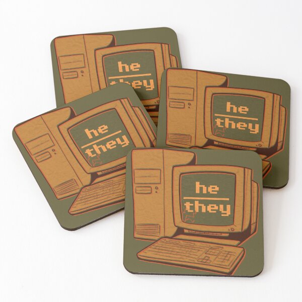 Item preview, 90’s pronoun pc - he/they designed and sold by parsleysaauce .