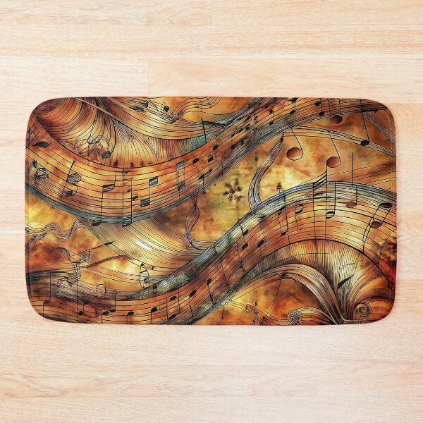 Item preview, Music Notes Flowing Vibrant Patterns Artistry Rhythm Harmony Creation designed and sold by Rostislav Bouda.
