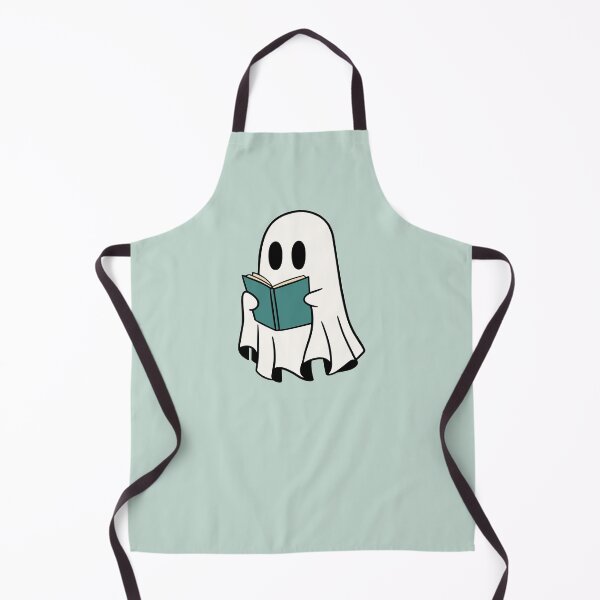 Item preview, ghost reading a green book designed and sold by Neadoodles.