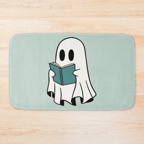 Item preview, ghost reading a green book designed and sold by Neadoodles.