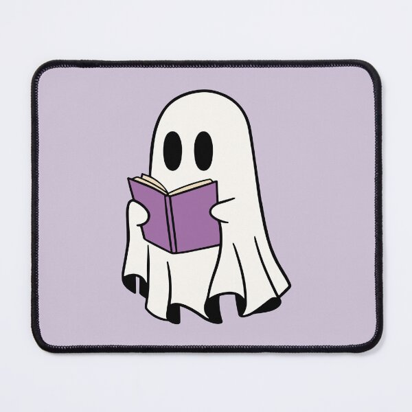 Item preview, ghost reading a purple book designed and sold by Neadoodles.