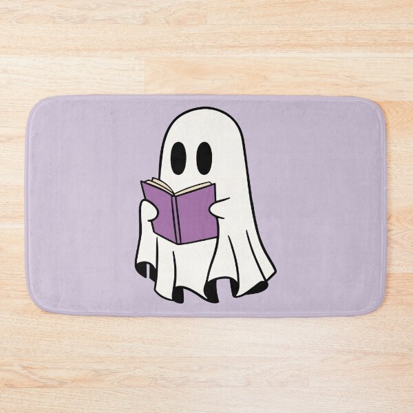 Item preview, ghost reading a purple book designed and sold by Neadoodles.