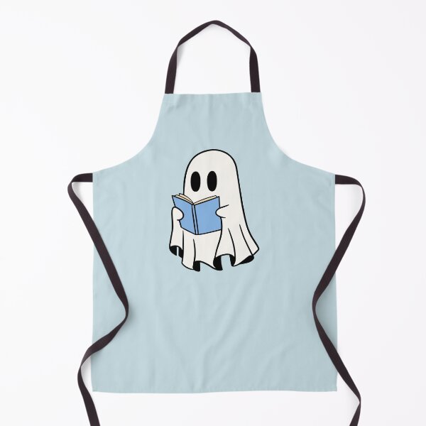 Item preview, ghost reading a blue book designed and sold by Neadoodles.
