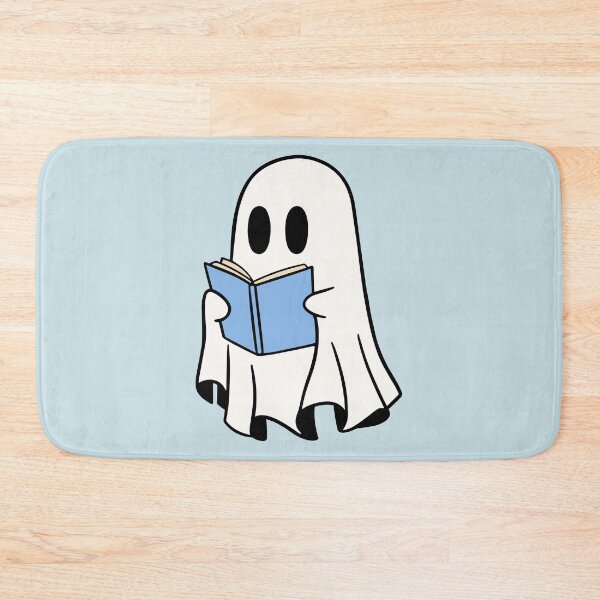 Item preview, ghost reading a blue book designed and sold by Neadoodles.