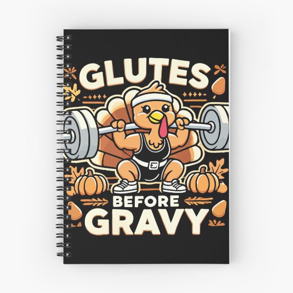 Item preview, Glutes Before Gravy - Funny Thanksgiving Gym Workout designed and sold by chantastical.