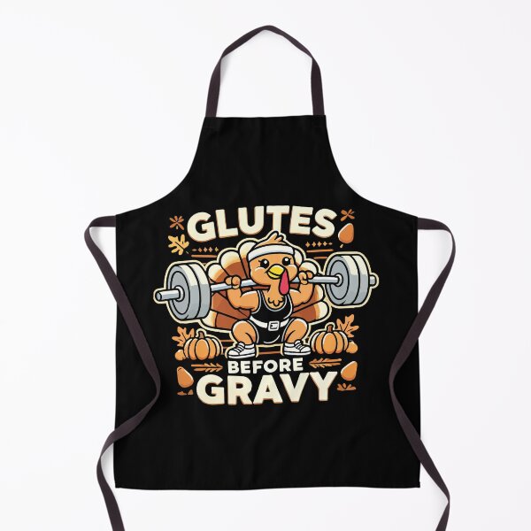 Item preview, Glutes Before Gravy - Funny Thanksgiving Gym Workout designed and sold by chantastical.