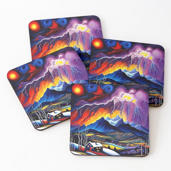 Item preview, Lightning over mountains 1 designed and sold by George Hutton Hunter.