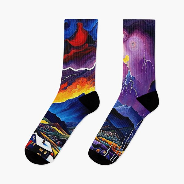 Item preview, Lightning over mountains 1 designed and sold by George Hutton Hunter.