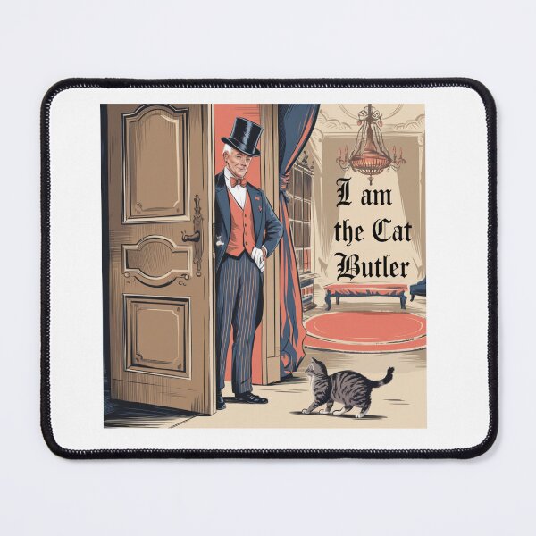 Item preview, I Am The Cat Butler designed and sold by FunkyCatDesigns.