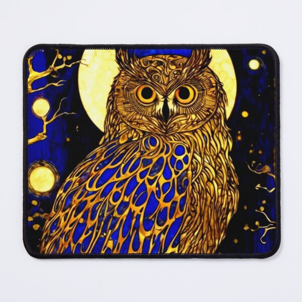 Item preview, Abstract Owl Moon Art designed and sold by TheDarkWardrobe.