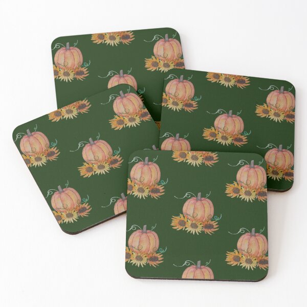 Item preview,  Pumpkins and Sunflowers-Green designed and sold by bliss-fullybri.