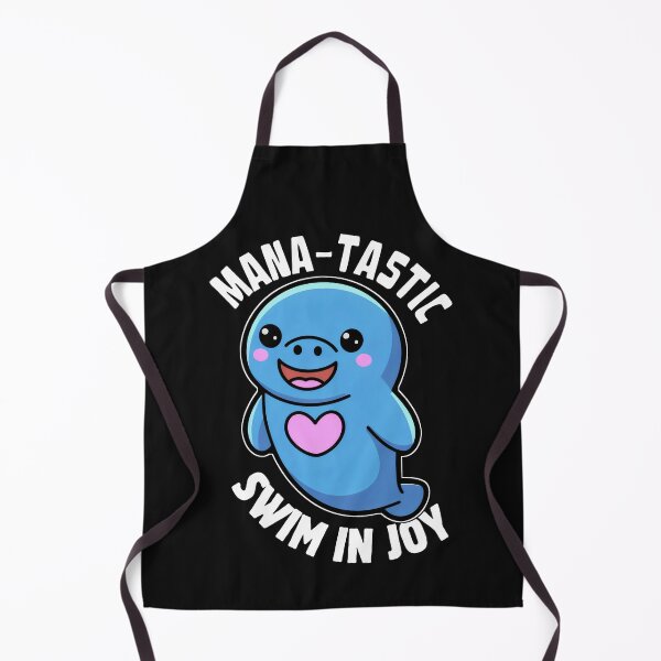 Item preview, Joyful Manatee with a Pink Heart Against a Midnight Sky designed and sold by SplashTastic.
