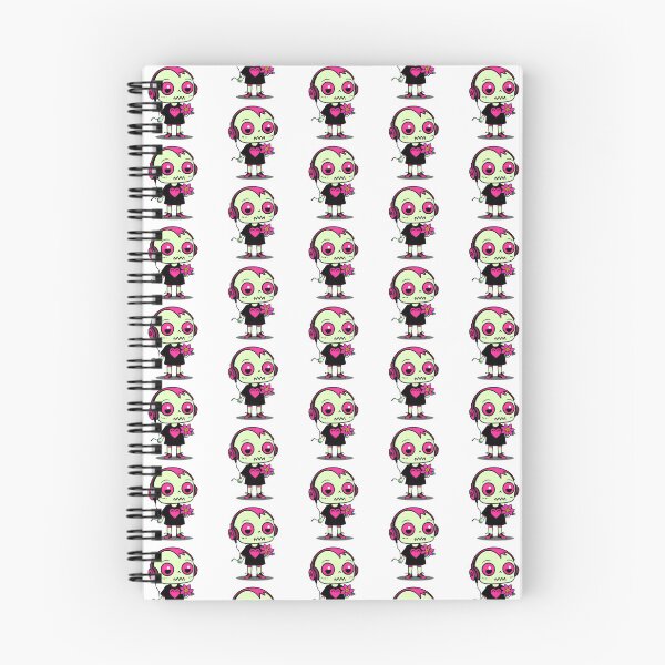 Item preview, Cool Zombie with Headphones and Flower – Fun Neon Pop Art designed and sold by Cherry-Cat.