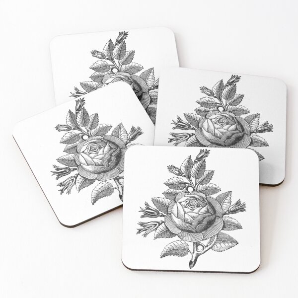 Item preview, Vintage Rose Ornament Illustration 3 designed and sold by HawthorneFlame.