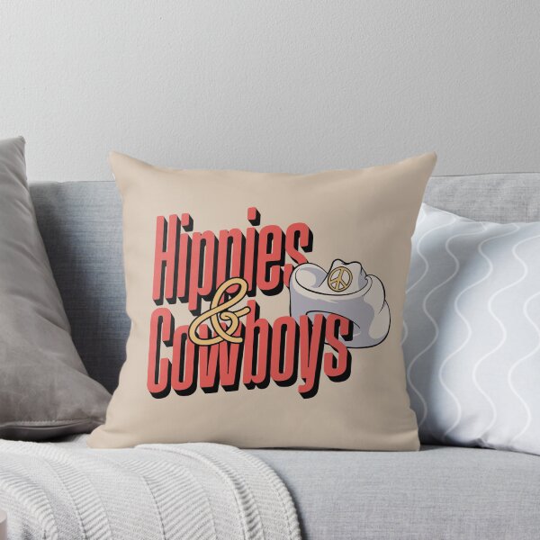 Item preview, Hippies and Cowboys | Cowboy Hat with Hippie Symbol | Raising Hell with the Hippies and the Cowboys | Beige, Tan designed and sold by Any Color Designs.