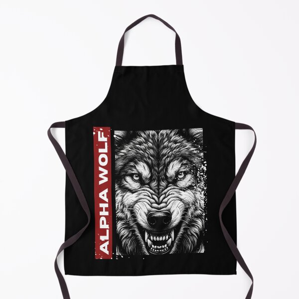 Item preview, Intense Alpha Wolf Close-Up with Fierce Expression designed and sold by beast-net.