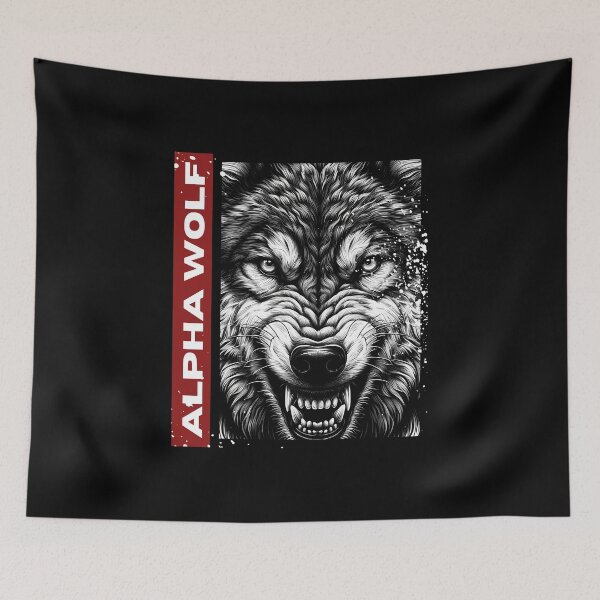 Item preview,  Intense Alpha Wolf Close-Up with Fierce Expression designed and sold by beast-net.