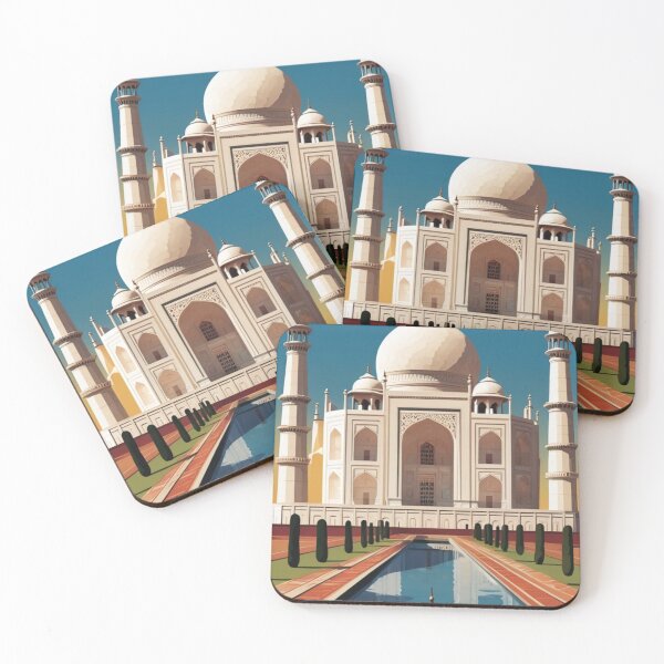 Item preview, 002 Vintage Taj Mahal, India Poster Design designed and sold by Alexis Art Collection.