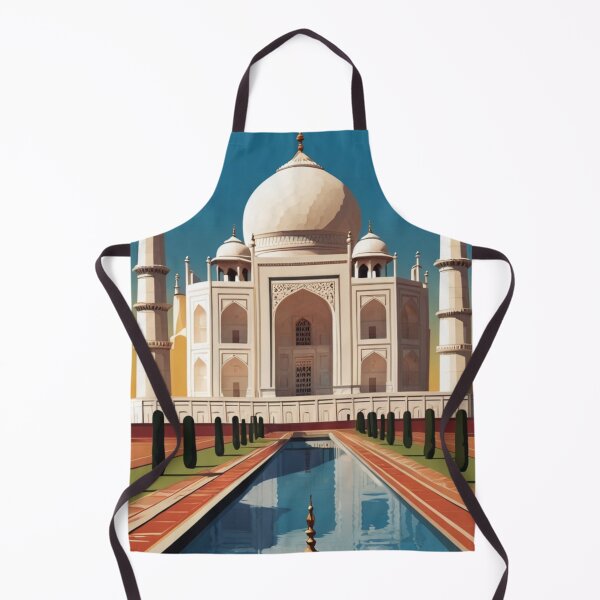 Item preview, 002 Vintage Taj Mahal, India Poster Design designed and sold by Alexis Art Collection.