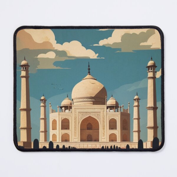 Item preview, 003 Vintage Taj Mahal, India Poster Design designed and sold by Alexis Art Collection.