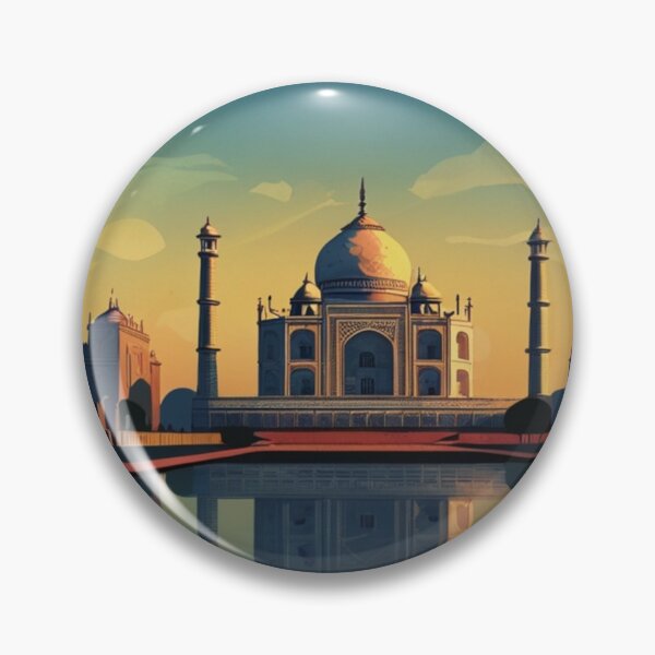 Item preview, 005 Vintage Taj Mahal, India Poster Design designed and sold by Alexis Art Collection.